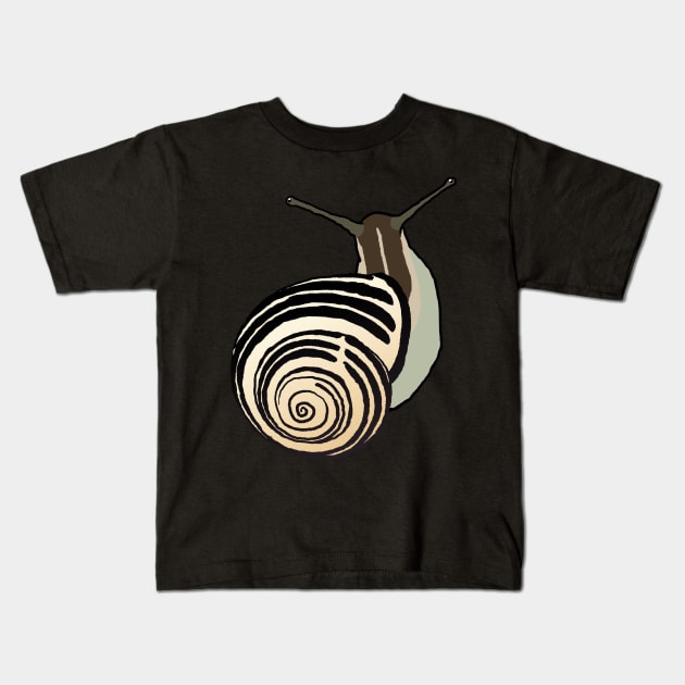 Snail Kids T-Shirt by pomoyo